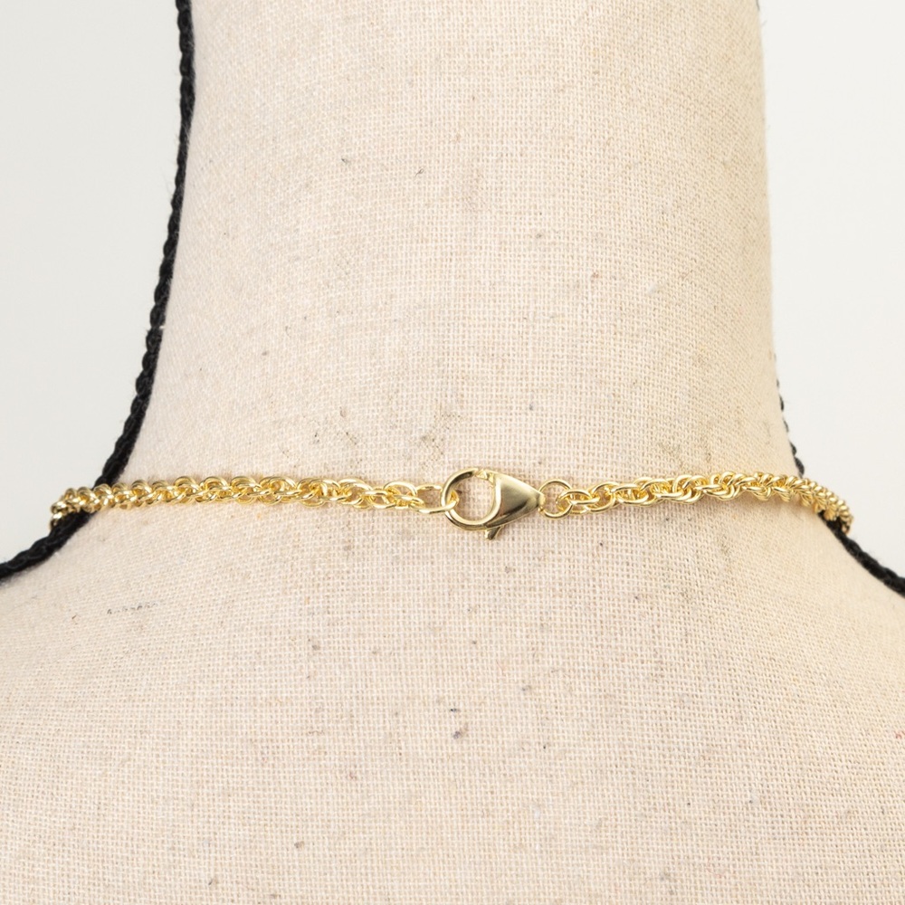 JTV gold tone longer style necklace with turquoise balls approx 29.5” length - Picture 14 of 16